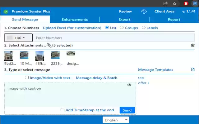 Premium Sender Plus  from Chrome web store to be run with OffiDocs Chromium online