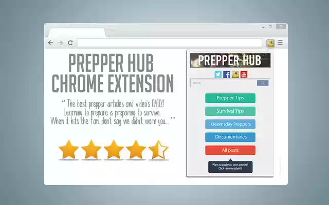 Prepper HUB  from Chrome web store to be run with OffiDocs Chromium online