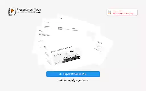 Presentation Mode for Notion  from Chrome web store to be run with OffiDocs Chromium online