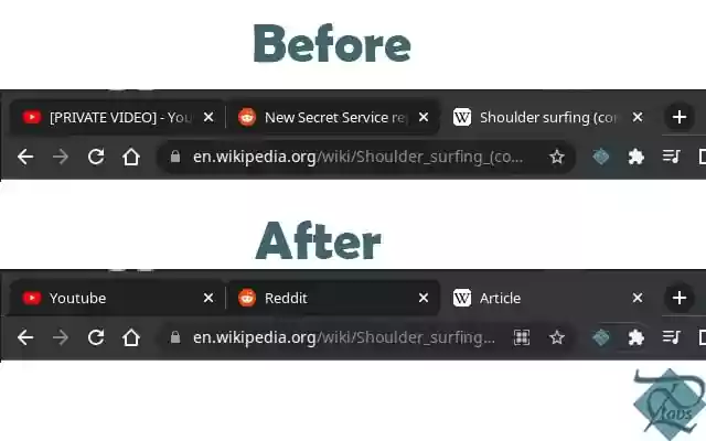 PrettyTabs de la boutique en ligne Chrome doit être exécuté avec OffiDocs Chromium en ligne