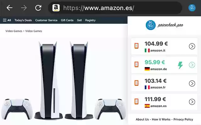 PriceCheck.pro Amazon Deals from Chrome web store to be run with OffiDocs Chromium online PriceCheck.pro Amazon Deals from Chrome web store to be run with OffiDocs Chromium online