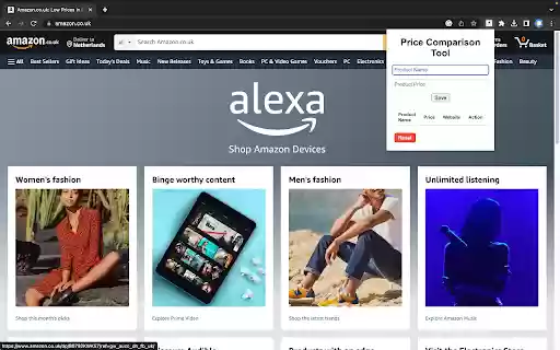 Price Comparison Tool  from Chrome web store to be run with OffiDocs Chromium online