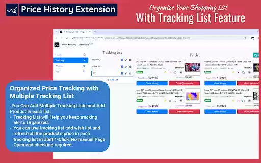 Price History Price Tracker  Alerts  from Chrome web store to be run with OffiDocs Chromium online