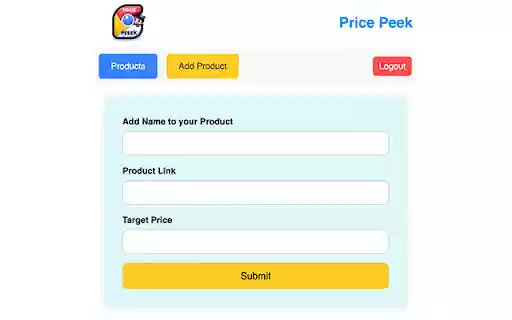 Price Peek  from Chrome web store to be run with OffiDocs Chromium online