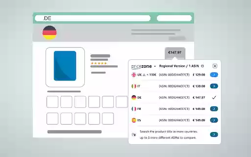 Price Zone: Sold by Amazon Products EU Price Comparison  from Chrome web store to be run with OffiDocs Chromium online