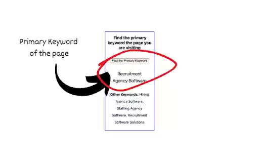 Primary Keyword Finder  from Chrome web store to be run with OffiDocs Chromium online