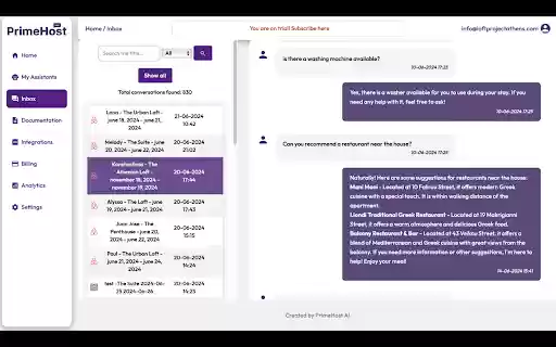 PrimeHost AI Web Extension  from Chrome web store to be run with OffiDocs Chromium online