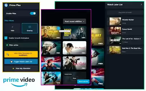 Prime Plus  from Chrome web store to be run with OffiDocs Chromium online