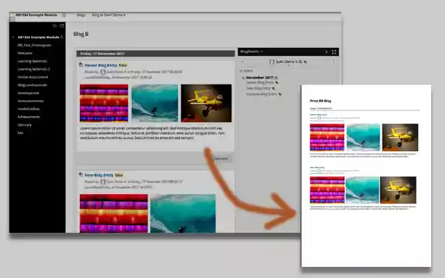 Print BB Blog  from Chrome web store to be run with OffiDocs Chromium online