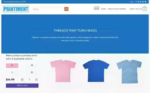 Printiment Custom T Shirt Assistant  from Chrome web store to be run with OffiDocs Chromium online