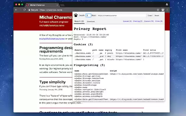 Privacy Crawler from Chrome web store to be run with OffiDocs Chromium online Privacy Crawler from Chrome web store to be run with OffiDocs Chromium online