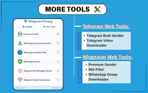 Privacy Extension For Telegram Web  from Chrome web store to be run with OffiDocs Chromium online
