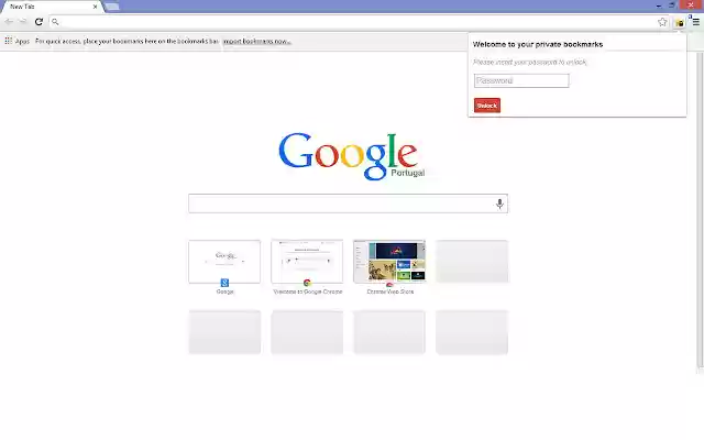 Private Bookmarks  from Chrome web store to be run with OffiDocs Chromium online