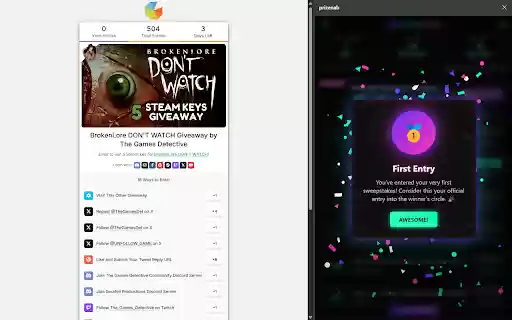 prizenab from Chrome web store to be run with OffiDocs Chromium online prizenab from Chrome web store to be run with OffiDocs Chromium online