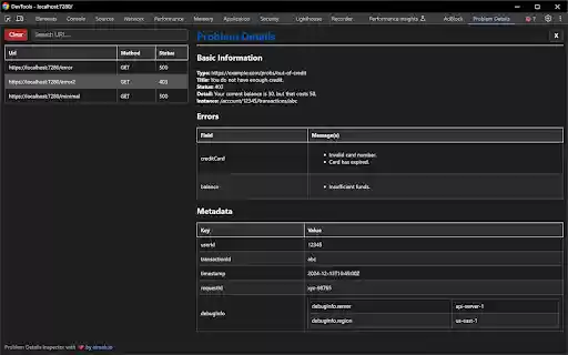 Problem Details Inspector from Chrome web store to be run with OffiDocs Chromium online Problem Details Inspector from Chrome web store to be run with OffiDocs Chromium online