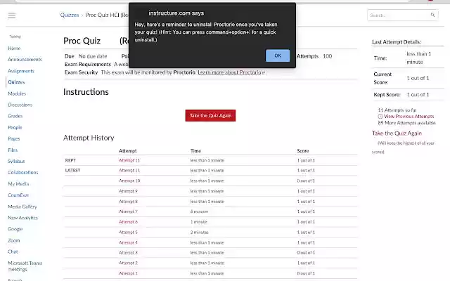 Proctorio B Gone from Chrome web store to be run with OffiDocs Chromium online Proctorio B Gone from Chrome web store to be run with OffiDocs Chromium online