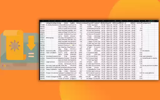 ProductHunt Products Scraper  from Chrome web store to be run with OffiDocs Chromium online