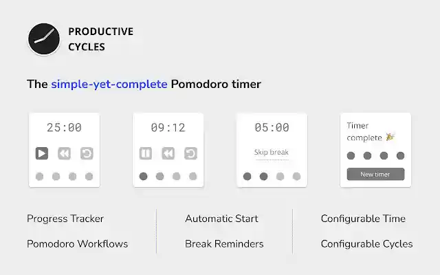 Productive Cycles  from Chrome web store to be run with OffiDocs Chromium online