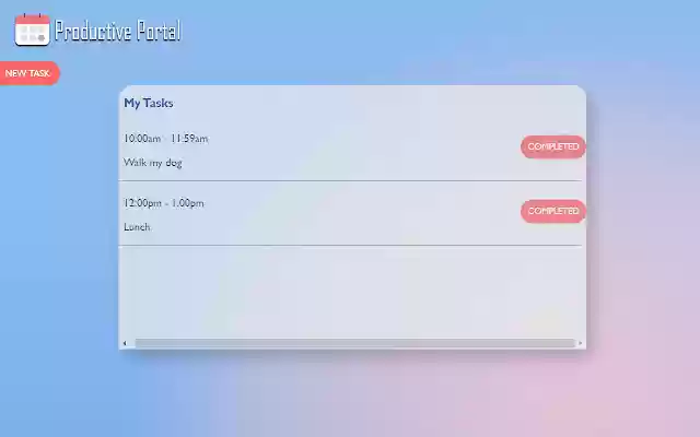Productive Portal  from Chrome web store to be run with OffiDocs Chromium online