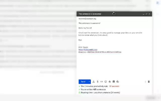 Productivity Rule  from Chrome web store to be run with OffiDocs Chromium online