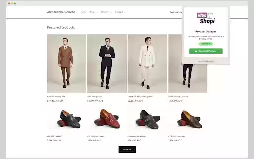 Product Scraper for WooCommerce  Shopify  from Chrome web store to be run with OffiDocs Chromium online