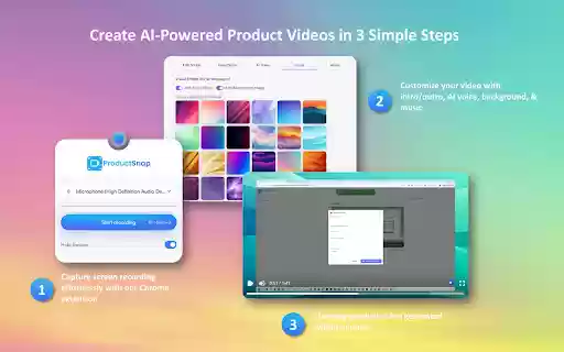 ProductSnap Create Professional Product Videos in Minutes  from Chrome web store to be run with OffiDocs Chromium online