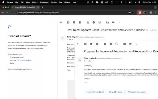 Professionalism  from Chrome web store to be run with OffiDocs Chromium online