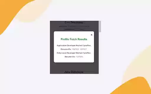 Profile Glance  from Chrome web store to be run with OffiDocs Chromium online