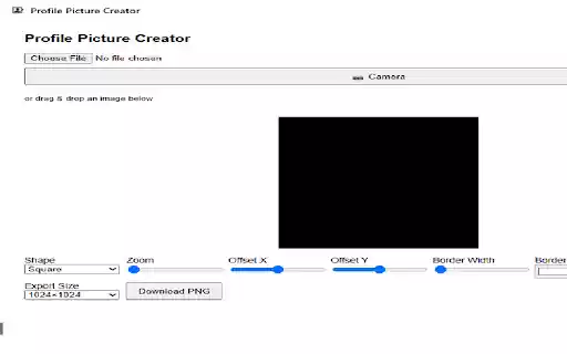 Profile Picture Creator  from Chrome web store to be run with OffiDocs Chromium online