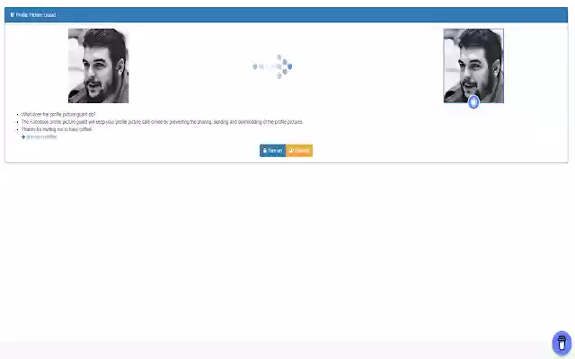 Profile Picture Guard For Facebook (Shield) từ cửa hàng Chrome trực tuyến sẽ được chạy với OffiDocs Chromium trực tuyến
