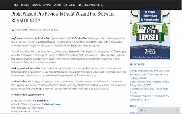 Profit Wizard Pro Review  from Chrome web store to be run with OffiDocs Chromium online
