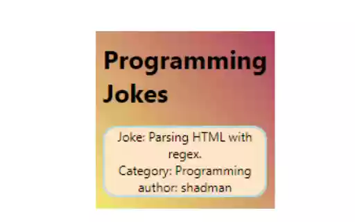 Programming Jokes  from Chrome web store to be run with OffiDocs Chromium online