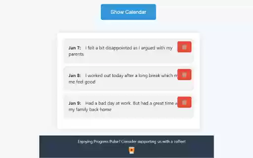 Progress Pulse  from Chrome web store to be run with OffiDocs Chromium online