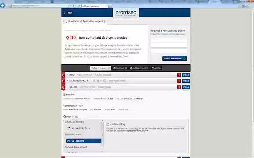 Promisec Demo  from Chrome web store to be run with OffiDocs Chromium online