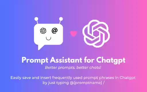 Prompt Assistant for Chatgpt from Chrome web store to be run with OffiDocs Chromium online Prompt Assistant for Chatgpt from Chrome web store to be run with OffiDocs Chromium online