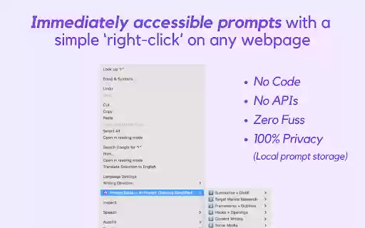 Prompt Blaze — AI Prompt Chaining Simplified  from Chrome web store to be run with OffiDocs Chromium online