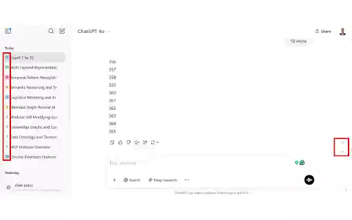 Prompt Counter and Jumper and Library For ChatGPT  from Chrome web store to be run with OffiDocs Chromium online