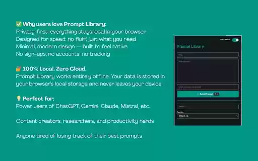 Prompt library  from Chrome web store to be run with OffiDocs Chromium online
