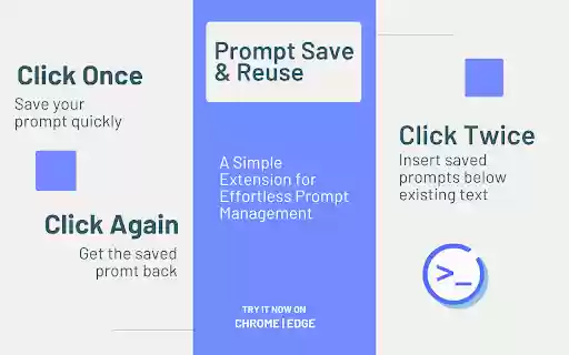 Prompt Save Reuse: ChatGPT  Gemini  from Chrome web store to be run with OffiDocs Chromium online