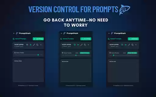 PromptShark | One Click Prompt Engineer | Prompt Manager  from Chrome web store to be run with OffiDocs Chromium online