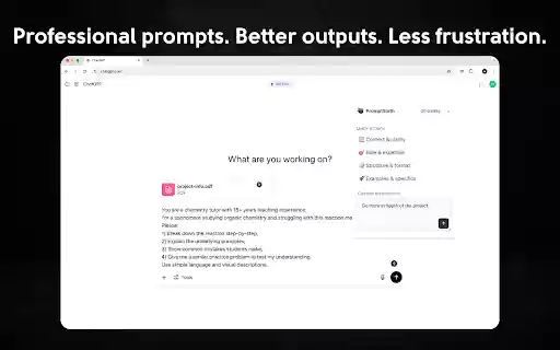 PromptSloth AI Prompt Engineering Made Easy  from Chrome web store to be run with OffiDocs Chromium online