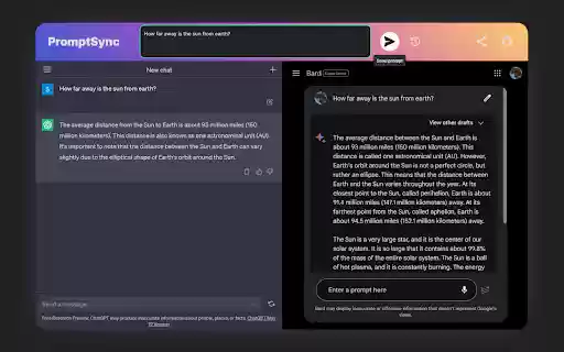 PromptSync  from Chrome web store to be run with OffiDocs Chromium online