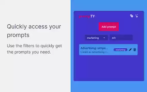 prompTY  from Chrome web store to be run with OffiDocs Chromium online