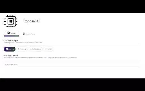 Proposal AI  from Chrome web store to be run with OffiDocs Chromium online