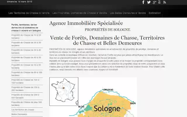 PROPRIÉTÉS DE SOLOGNE from Chrome web store to be run with OffiDocs Chromium online PROPRIÉTÉS DE SOLOGNE from Chrome web store to be run with OffiDocs Chromium online