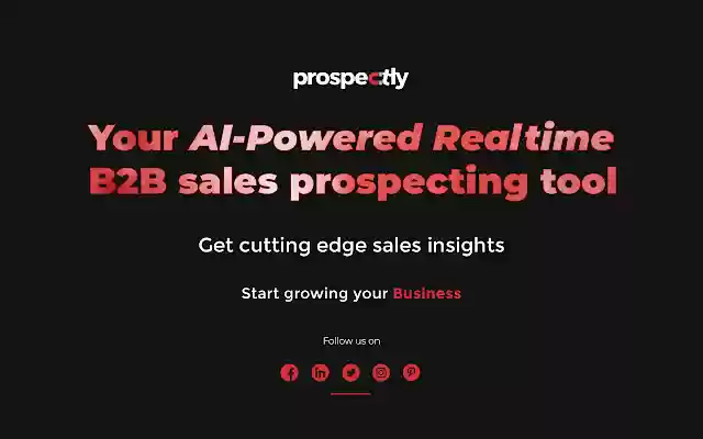 Prospectly  from Chrome web store to be run with OffiDocs Chromium online