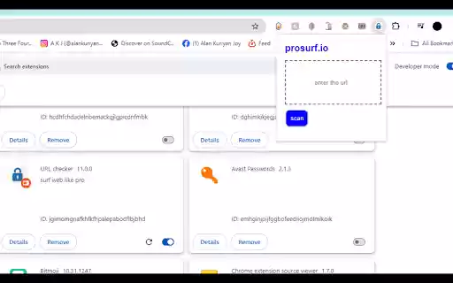 prosurf  from Chrome web store to be run with OffiDocs Chromium online