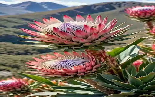 Protea flower cluster wallpaper  from Chrome web store to be run with OffiDocs Chromium online