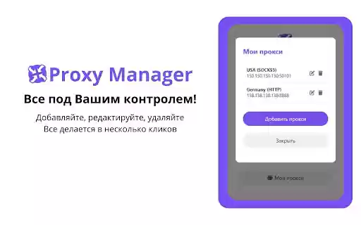 Proxy Manager  from Chrome web store to be run with OffiDocs Chromium online