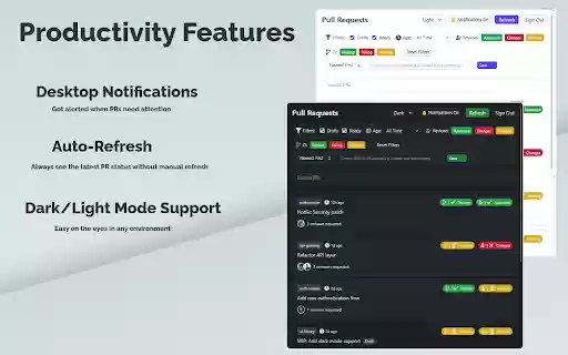 PR Tracker  from Chrome web store to be run with OffiDocs Chromium online